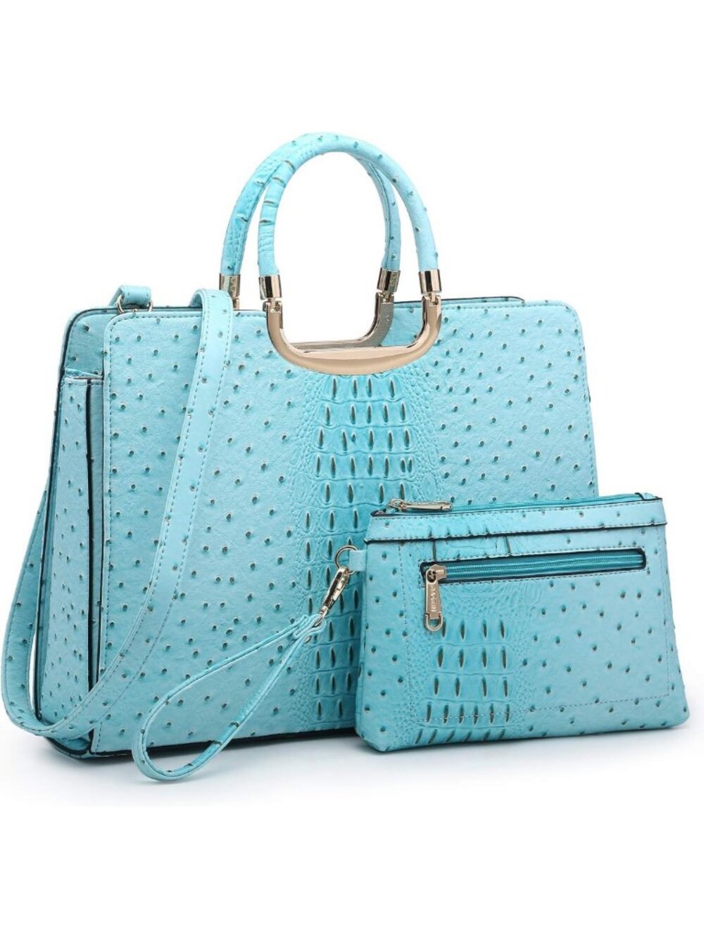 Chic Women's Tote Handbag with Matching Wallet - Versatile Satchel & Shoulder